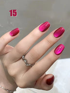MIANEL 12ML 1-12pcs Jiannan Bistro Cat Eye Gel Nail Polish Blue Nails White Nails Pink Nails Nail Art Use Nail Supplies