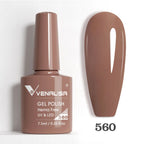 Venalisa HEMA TPO FREE 7.5ml Gel Polish Nail French Pink Jelly Nude Collection Nail Gel Polish Glitter Gorgeous Soak Off UV LED