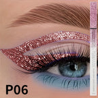1PC Glitter Liquid Eyeliner Pencil Waterproof Purple Pink Blue Eye Liner Pen Long Lasting Quickily Drying Eyes Makeup For Women