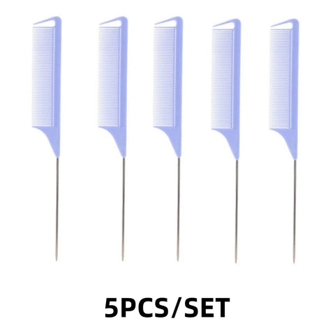 5PCS/12PCS Professional Candy Color Hair Styling Pointy Tail Comb for Wig, Partition, Braid, Hair Dye, and Highlights Hair Tool
