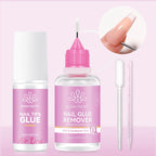 BORN PRETTY 30ml Pinpoint Nail Glue Remover Gel Polish For Press On Nail Quick Dry Gentle Easy To Soften Nail Tips Remover Tool