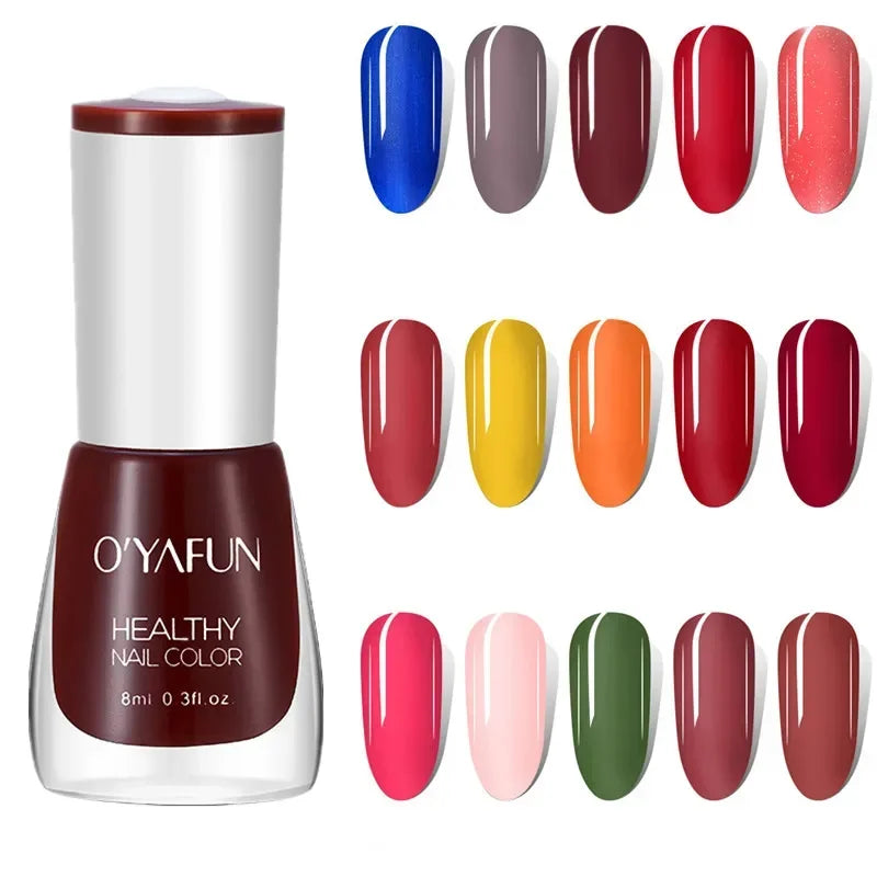 No-bake Nail Polish Nail Art Tearable Quick Dry Normal Without Lamp Nail Polish Glitter Sequins UV Varnish Nails Tools
