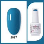 Clou Beaute 15ml Red Black White Green Neon Gel Nail Polish Base Top Coat Velvet Top 400 Colors Semi Permanent Gel Nail Varnish