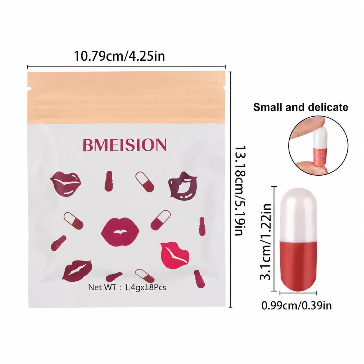 18-Piece Mini Lipstick Set, Matte + Lip Gloss Combination, Capsule Lipstick, Lip Plumping, Waterproof Lip Liner, Long-Lasting and Non-Fading, Portable Travel Style