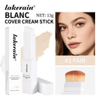 Waterproof Blanc Cover Cream Stick Dual-ended Design Creamy Texture Concealer Foundation Buildable Coverage Face Base Makeup