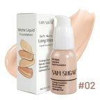 SAM SUGAR 6Color Concealer Liquid Foundation Long Lasting Oil Control Natural Soft Moisture Waterproof Constant Makeup Concealer