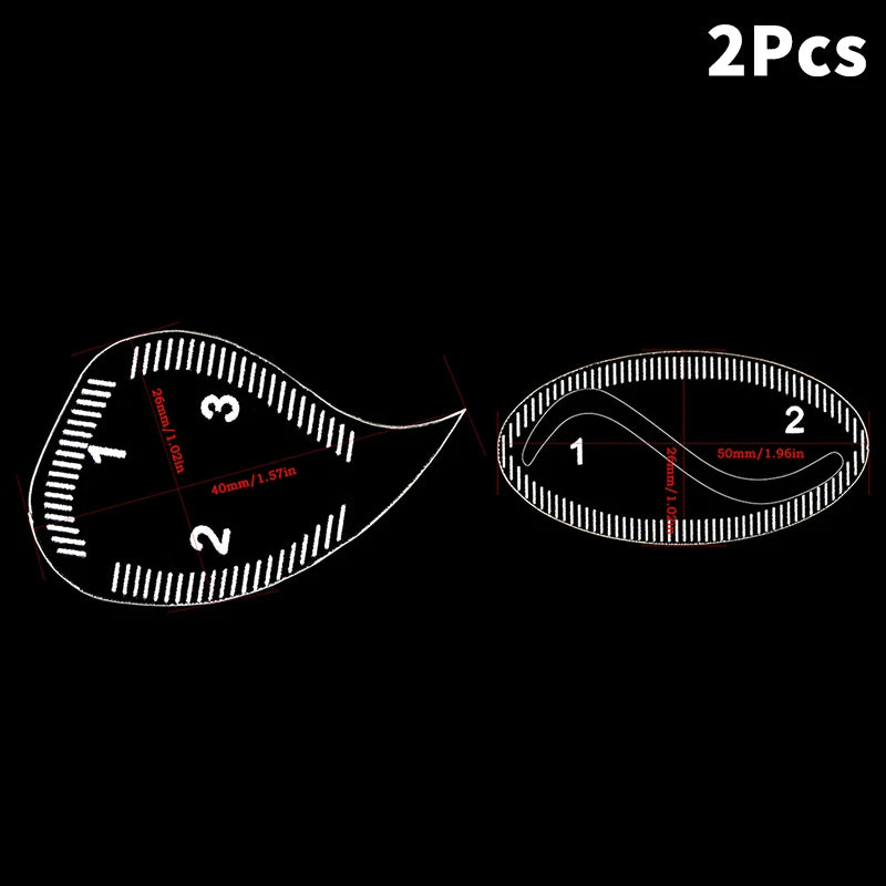 1PC Brow Mapping Ruler Eyebrow Shaping Ruler 1 Minute Fast Drawing Design Brow Easy Tool Microblading Permanent Makeup Stencils