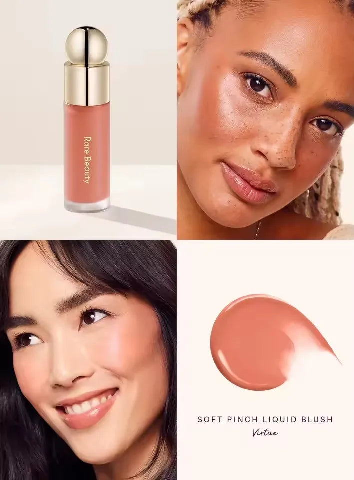 Rare Beauty Liquid Blush Highlighter Contour High Glossy Finish Luminizer Makeup Gel Face Body Brighten Glitter Natural Contour