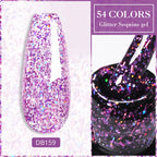 7ml Champagne Gold Sliver Reflective Nail Gel Polish Sparkling Shining Glitter Pink Red Nail Supplies Semi Permanent Gel Varnish