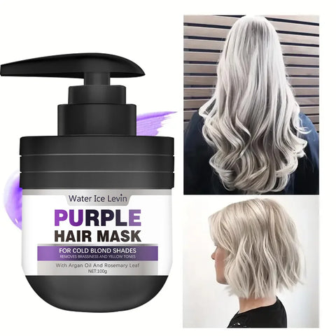 Purple Keratin Hair Mask Repairing For Hair Damaged Maltreated Moisturizing Nourishing Repairing Hair Mask Hair Care Conditioner