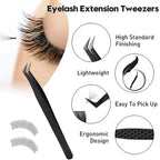 SENSE LASHES Fiber Tip Anti-slip Eyelash Tweezer Lash Isolation Tweezer Eyebrow Tweezer pinzas para extensión de pestañas