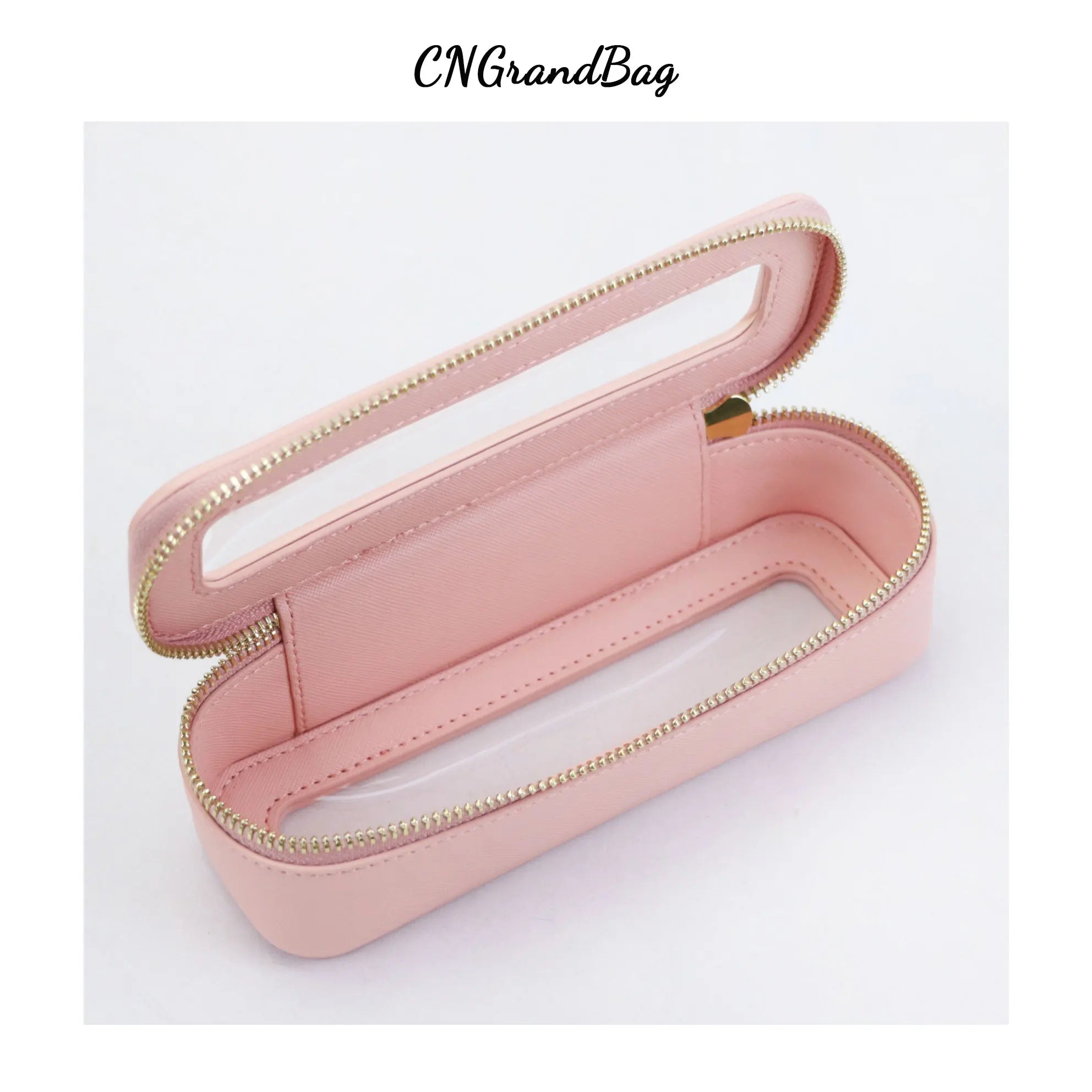 Customized Letters Colorful Classic Saffiano Portable Travel Clear PVC Cosmetic Bag TPU Wash Bag Makeup Brush Storage Bag Gift