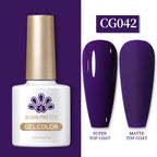 BORN PRETTY 10ml Gel Nail Polish Gel 130 Colors Semi Permanent Solid Nail Gel Varnish Soak Off UV Gel for Base Top Coat