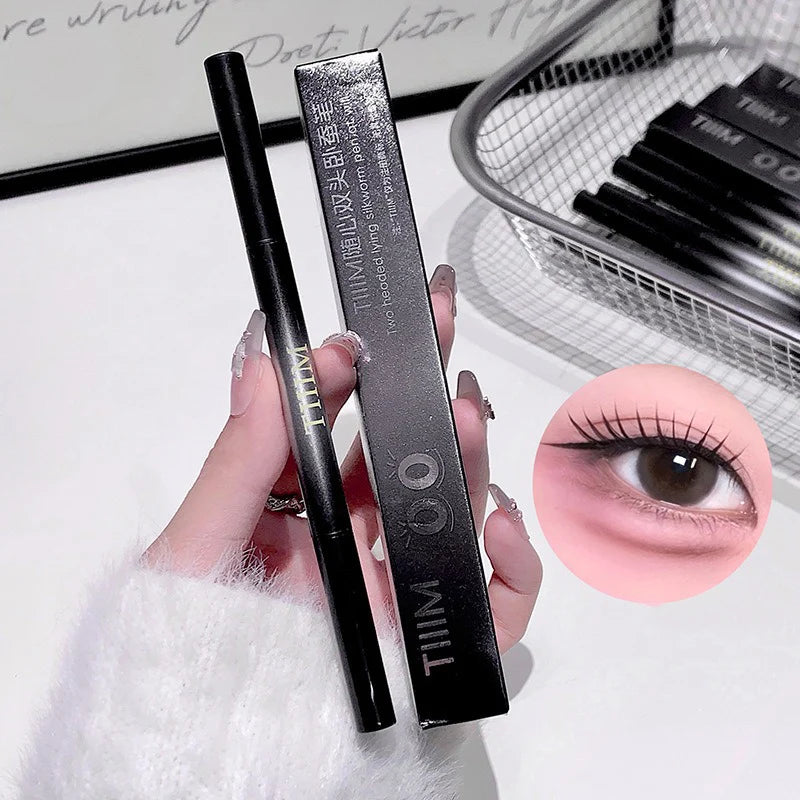 Ultra-fine Gel Eyeliner Pencil Pink Apricot Under Eye Liner Pen Waterproof Matte Aegyosal Lying Silkworm Quick Drying Eye Makeup