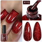 LILYCUTE 5ML Metallic Painting Liner Gel Nail Polish Super Bright Gold Silver Mirror Drawing Gel Semi Permanent Line French Nail