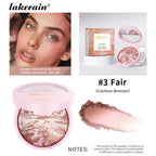 Matte Face Foundation Bronzer Pressed Powder Compact Long Lasting Oil Control Translucent Loose Setting Powder For Face Makeup