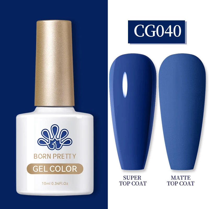 BORN PRETTY 10ml Gel Nail Polish Gel 130 Colors Semi Permanent Solid Nail Gel Varnish Soak Off UV Gel for Base Top Coat