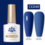 BORN PRETTY 10ml Gel Nail Polish Gel 130 Colors Semi Permanent Solid Nail Gel Varnish Soak Off UV Gel for Base Top Coat