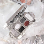 Flower Knows black Swan Ballet Eyeshadow Palette Matte Fine Shimmer Pearl Face Palette 6 Colour Glitter Eye Shadow