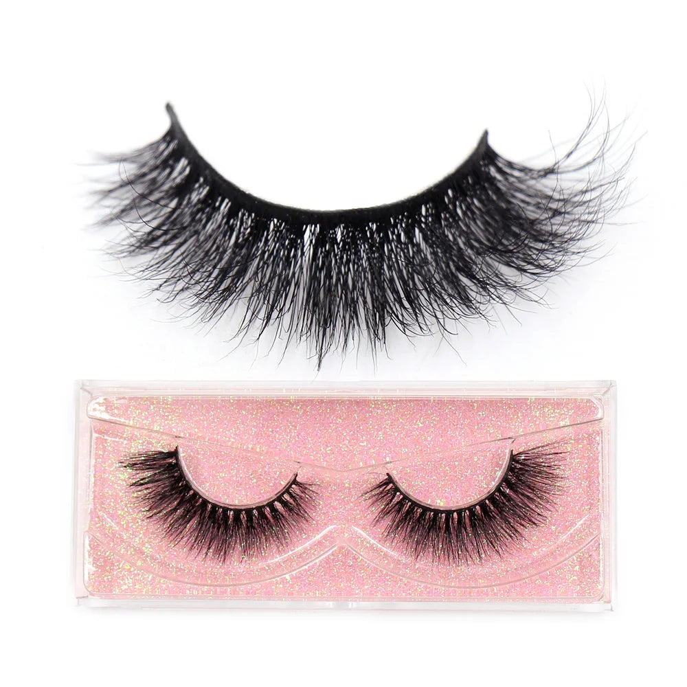 False Eyelashes 3D Mink Lashes Soft Fluffy Natural Long Fake Lashes Full Stripe False Eyelash Volume Eye Lashes for Makeup D101