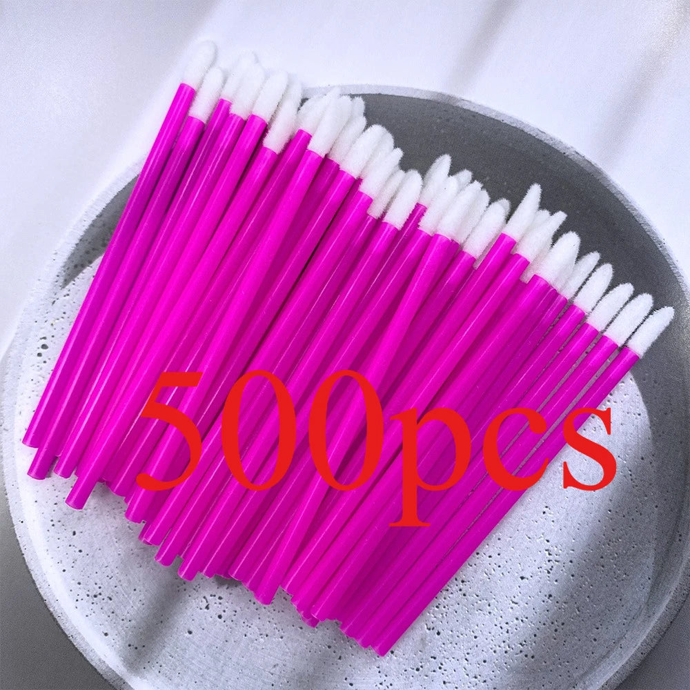 50/500PCS Disposable Lip Brush Eyelash Extension Makeup Brushes Lash Extension Mascara Applicator Lipstick Wands Cosmetic Tools