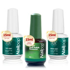 Nailpop Nail Dehydrator and Primer Acid Free Natural Nail Prep for Acrylic and UV Gel Nail Polish Fast Dry Superior Bonding Set