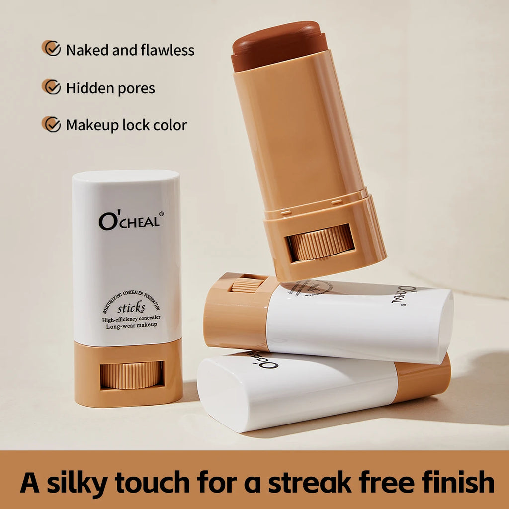 O'cheal Face Foundation Sticks Moisturizing Concealer Contouring Cream Matte Bronzer Face Brighten Makeup Beauty Cosmestic