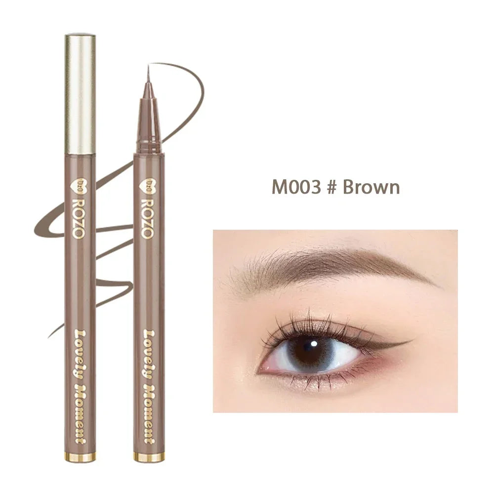 Ultra-fine Liquid Eyeliner Waterproof Glitter Matte Black Brown Shiny Eyeliner Lying Silkworm Pen Eye Beauty Party Makeup Tools
