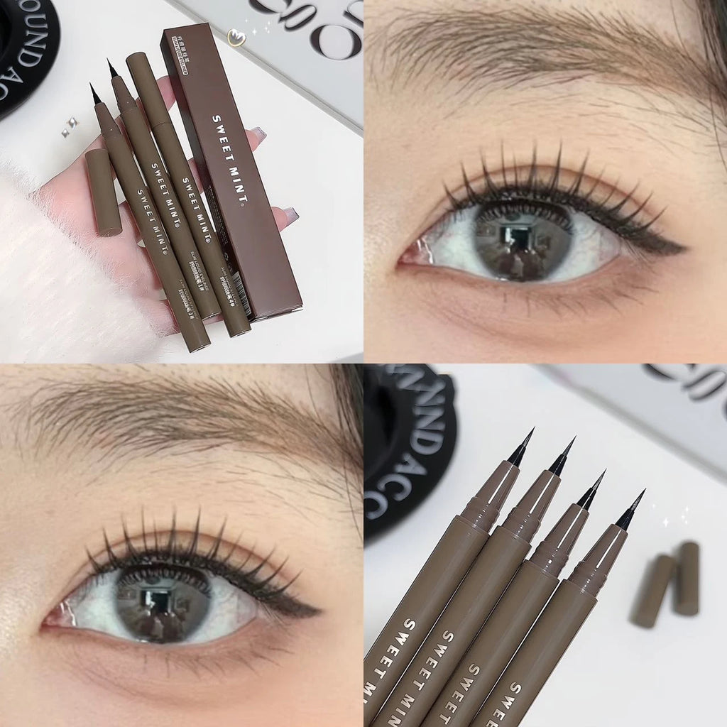 Waterproof Liquid Eyeliner Eyebrow Easy To Color Sweat-proof Eyebrow Pen 0.05MM Ultra Thin Head Eye Liner Eyelash Eye Makeup