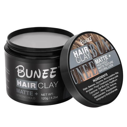 Hair Clay Super Strong Hold Matte Finish Organic Healthy Natural Texture Hairstyles Styling Wax 120g Hairdressing Styling Tools
