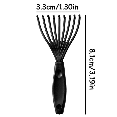 2pcs Hair Brush Cleaning Tools With Black Bristles - Portable Comb Cleaner And Hair Removal Claws
