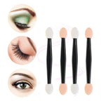5/30/50/100pcs Make up Eye Shadow Brushes Beauty Makeup Tool Reusable Dual Sided Sponge Stick Portable Applicator Accessories