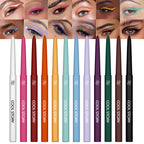 COOL STORY 12 Colors Matte Eyeliner Gel Pencil Set Creamy Eyeshadow Stick Silky Smooth Waterproof Sweat Body Paint Pencil