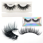New Spike Real Mink Lashes High Quality 16mm 18mm 20mm 25mm Volume Fluffy Wispy Strip Lashes Suppliers Wholesale Mink Eyelashes