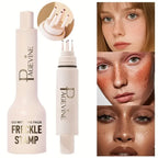 Fake Freckle Pen, Natural and Realistic Freckle Makeup for Sun-Kissed Face, Waterproof,Long-Lasting, Quick-Drying, 5-Point Stamp