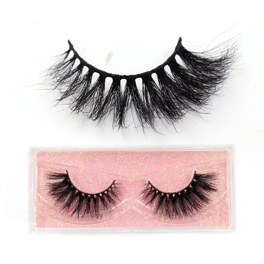 LEHUAMAO 3D Mink Lashes Makeup Eyelashes Natural Fluffy Long Fake Lashes Full Stripe Reusable False Eyelash Extension
