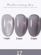 1-30pcs PSK Nude Pink Color Nail Art Ice Transparent Bare Color Nail Enamel 2026 New Net Red Popular White Gel Nail Polish