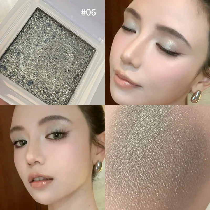 HERORANGE youth monochrome makeup eye shadow ins pearlescent fine flash natural delicate mashed potato eye shadow plate