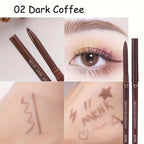 2 In 1 Eyeliner Lip Liner Gel Pencil Waterproof Long-lasting White Black Brown Easy Wear Eyeliner Makeup For Eyes 6 Colors Optio