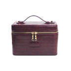 pu leather cosmetic bag with zoned storage and large capacity toiletry bag for autumn and winter new products