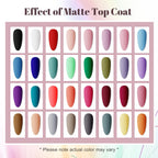 36 pcs Gel Nail Polish Set-32 Colors Gel Polish Kit Base Coat Glossy Matte And Glitter Top Coat Nail Polish Set