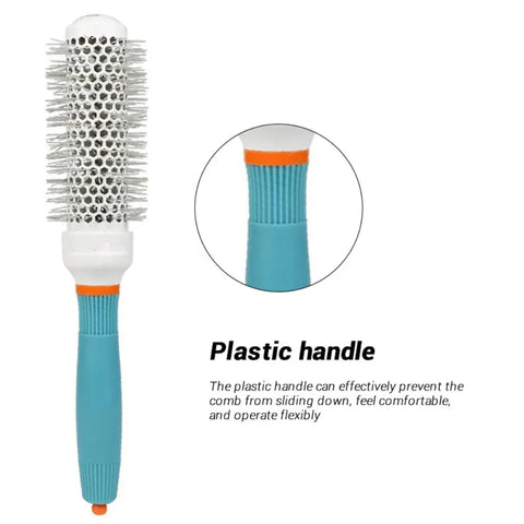 Professional Salon Hair Styling Brush Round Barrel Curly Hair Comb Hairderssing Comb Wet and Dry Dual Use Hairbrush Roller Tools