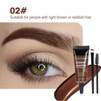 Natural 6 Colors Liquid Dyeing Eyebrow Cream Set Waterproof Durable Brown Tint Eyebrow Henna Mascara Eyebrows Paint Makeup