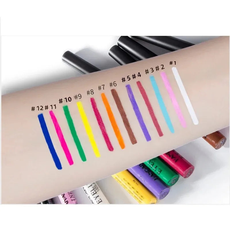 Waterproof Matte Liquid Eyeliner Long Lasting Quick Dry Non Smudging UV Luminous Gel Makeup for Smokey Eyes