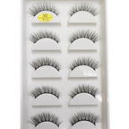 5 Pairs Natural 3D Mink False Eyelashes, Soft Wispy, Fluffy Eye Faux Lashes, Make Up Eyelash, Beauty Cat Cilios, 9 Styles