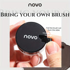 Portable Gel Eyeliner Black and Brown, Water Proof Smudge Proof Eyeliner Cream, Quick Drying Last for All Day Long Brow Eyeliner
