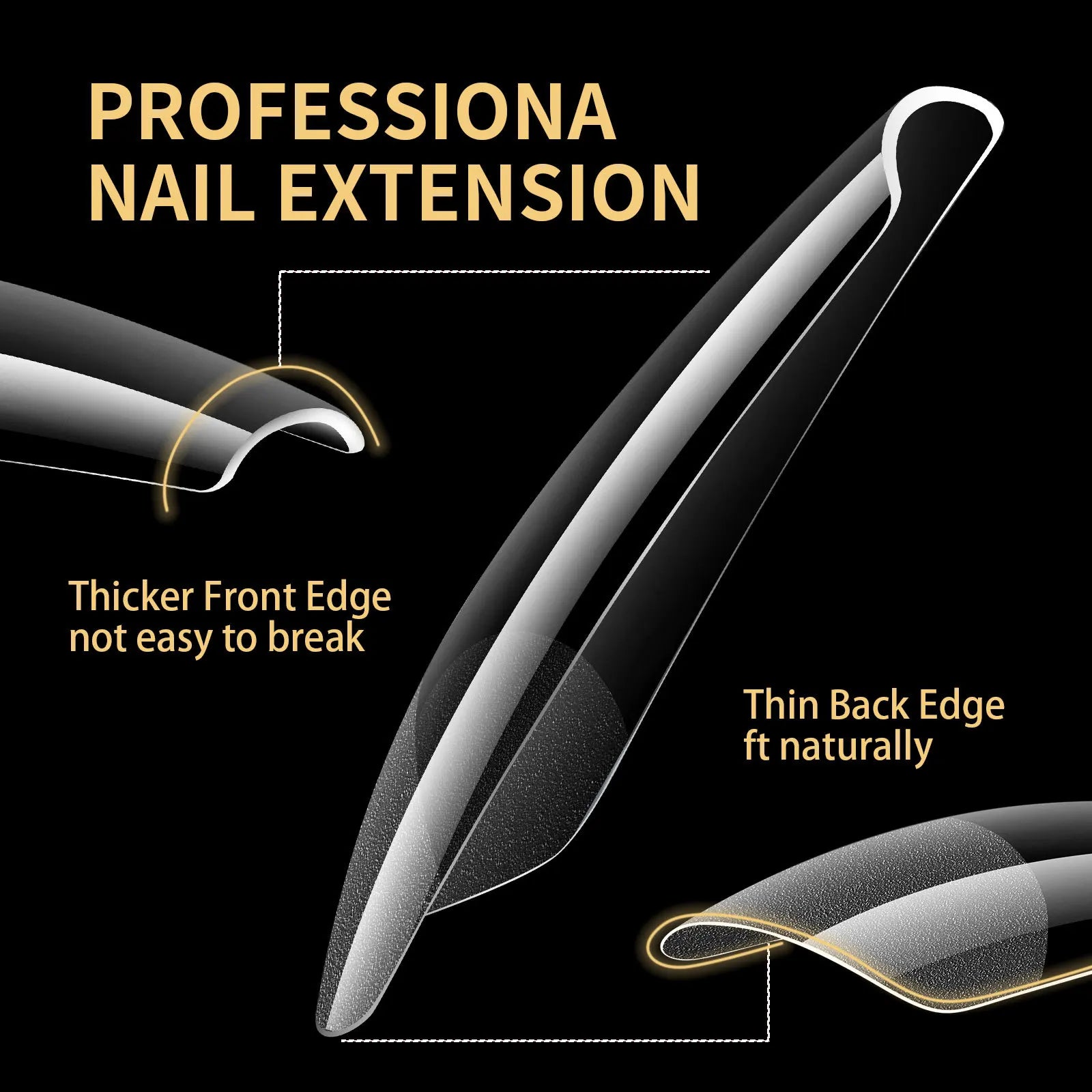 New Soft Gel False Tips 480pcs Almond Square Coffin French Half Frosted Fake Press On Acrylic Nails Full Cover American Capsule