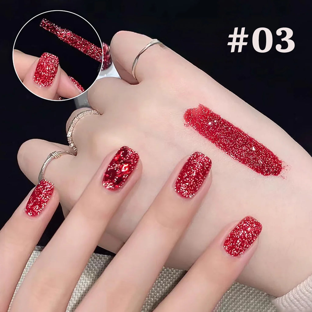 1-12pcs WS Carnival Party Broken Diamonds Nail Gel Polish Summer New Super Flash Quick Dry Long Lasting Nail Art Nail Supplies