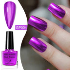 8ml Metallic Nail Polish Mirror Effect Fast Drying Long-Lasting Nails Art Polish DIY No Need Lamp Cure Manicure Nail Supplies