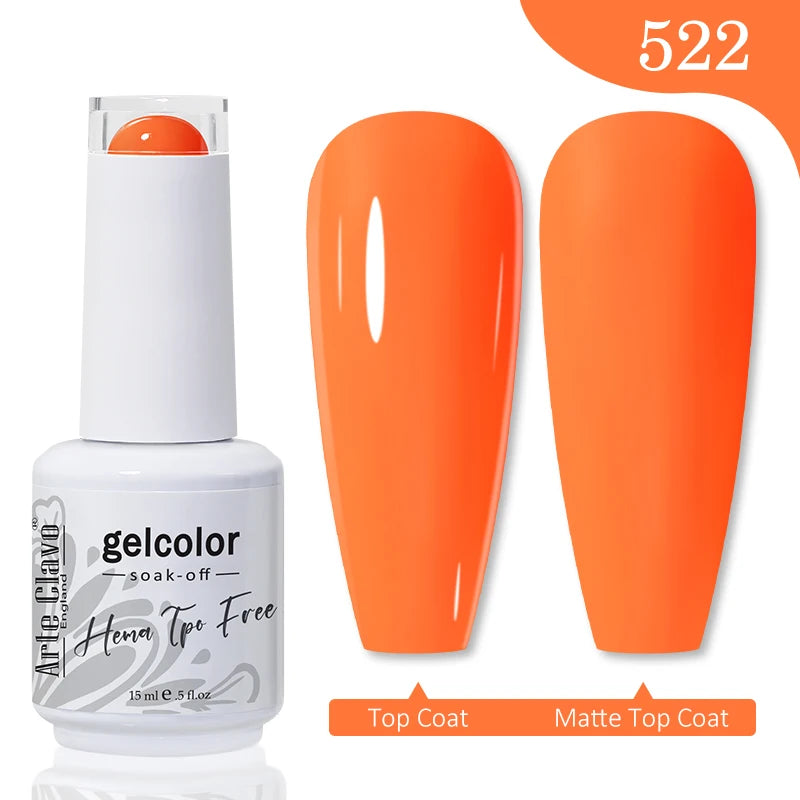 Arte Clavo Hema Free TPO Free Nail Gel Polish Nail Supplies Vernis Semi Permanent Nail Art Manicure Soak Off UV Gel Nail Varnish